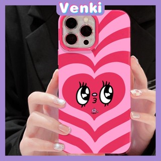 VENKI - For iPhone 11 iPhone Case Red Glossy TPU Soft Case Shockproof Protection Camera Cute Pink Heart Compatible with iPhone 14 13 Pro max 12 Pro Max xr xs max 7 8Plus