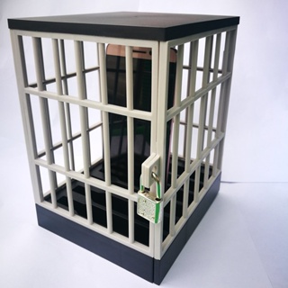 Mobile Prison Cell Lock Security Smartphone Cage Storage Tricky Toy Novelty Creative Office Gadget [Q/8]