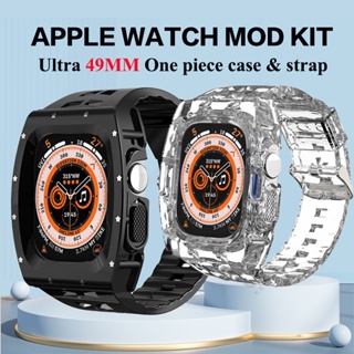 Dây Đeo Trong Suốt 49mm Kèm Vỏ Bảo Vệ Dành Cho Apple Watch Ultra 49mm