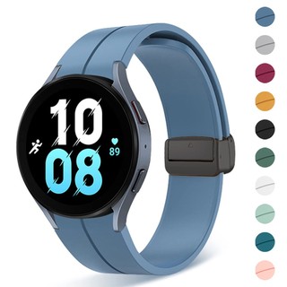 Dây Đeo Silicon Có Khóa Nam Châm Cho Đồng Hồ Thông Minh Samsung Galaxy Watch 5 / 4 44mm 40mm Watch5 Pro 45mm 4 Classic 42mm 46mm