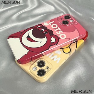 Ốp Điện Thoại Cứng In Hình Gấu Dâu Tây Cho Apple Iphone xr / xs8iPhone12 / 14117 / Passion iphone13