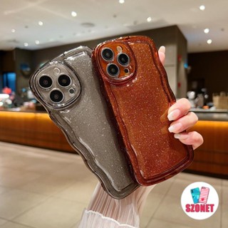 Ốp Điện Thoại Mềm Trong Suốt Lấp Lánh Chống Sốc Chống Rơi Cho iPhone 14 13 12 11 Pro Max 14 Plus