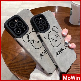 Ốp lưng iPhone 14 Pro Max Ốp Lưng iPhone Miếng Dán Mắt Học Trò Da Lộn Chống Sốc Vỏ Bảo Vệ Camera Hình Gấu Sáng Tạo Dễ Thương Tương thích với iPhone 13 Pro max 12 Pro Max 11 xr xs max 7Plus 8Plus