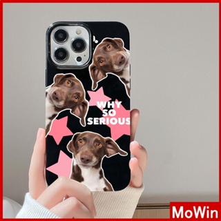 For iPhone 14 Pro Max iPhone Case Black Glossy TPU Soft Case Shockproof Protection Camera Cute Dog Puppy Compatible with iPhone 13 Pro max 12 Pro Max 11 xr xs max 7Plus 8Plus
