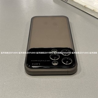 New Advanced Large Window Transparent Black Apple 13 Phone Case Iphone11 12 14promax Soft Case for Men and Women wUzM