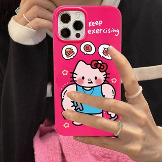 Japanese Korean Cartoon Hello Kitty Fitness for XR Apple 13 Phone Case Iphone12proma All-Inclusive 7/8P Female 11 EK19
