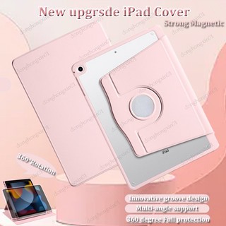 Bao Da Máy Tính Bảng Nắp Lật Xoay 360 Độ Có Ngăn Đựng Bút Cho iPad Air Air2 9.7 Pro 11 2022 Air4 Air5 10th 10.9 7th 8th 9th 10.2