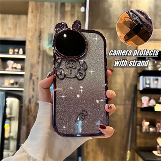 Ốp Điện Thoại iPhone 14 Pro Max 14 Plus iPhone 13 12 Pro Max 11Promax ốp iphone 14 pro max bảo vệ camera Dẻo Họa Tiết Chú Thỏ Dễ Thương Kèm Giá Đỡ Chống Sốc Cho
