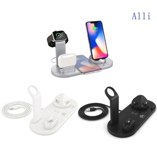 Đế Sạc Nhanh Không Dây 4 Trong 1 Qi Cho Điện Thoại Iphone 8 X XS