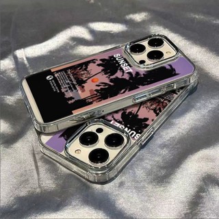 ✅Ốp Điện Thoại Mềm Chống Sốc Họa Tiết Cây Dừa Đơn Giản Cho Apple Iphone max7iPhone128 14pro 1311 plus / Ejv