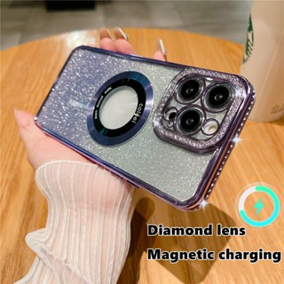 Ốp Điện Thoại Mềm Mạ Điện Lấp Lánh Sang Trọng Cho iPhone 14 13 12 11 Pro Max Plus