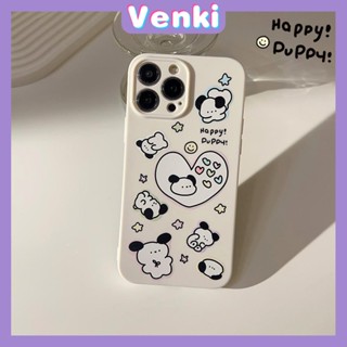 VENKI - For iPhone 11 iPhone Case White Glossy Film TPU Soft Shell Shockproof Photo Cover Love Puppy Compatible with iPhone 14 13 Pro max 12 Pro Max xr xs max 7Plus 8Plus
