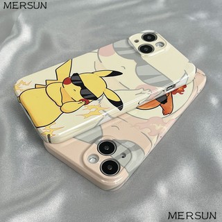 Ốp Điện Thoại Cứng In Hình Pikachu Cho Iphone 14Pro ED22 xr / 138 / xs11 / 7iPhone12
