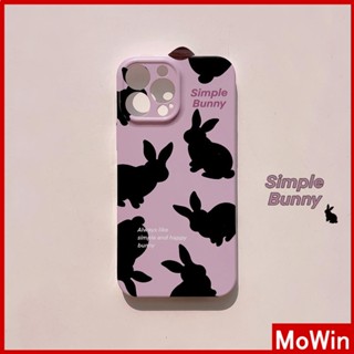 For iPhone 14 Pro Max iPhone Case Cream Glossy Soft Case TPU Shockproof Camera Cover Protection Purple Bunny Compatible with iPhone 13 Pro max 12 Pro Max 11 xr xs max 7Plus 8Plus