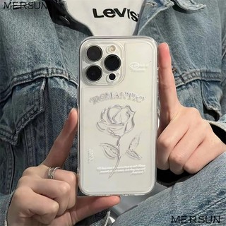 ✅Ốp Điện Thoại Mềm Họa Tiết Hoa Hồng Đơn Giản Cho Iphone 11 78Plus121314Ốp Điện Thoại Chống Sốc Cho 6In VOQ3