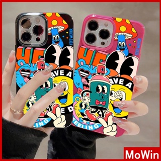 For iPhone 14 Pro Max iPhone Case Black Pink Glossy TPU Soft Case Shockproof Protection Camera Cute Graffiti Compatible with iPhone 13 Pro max 12 Pro Max 11 xr xs max 7Plus 8Plus