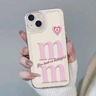 INS Niche Pink Letters for Apple 14promax Phone Case Iphone13 New 13pro Silicone pcyY