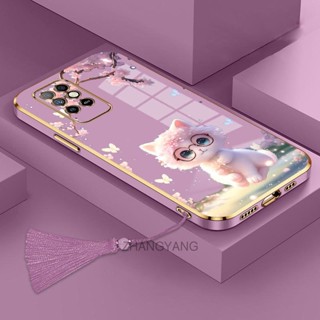 Ốp Điện Thoại Silicone TPU Mềm Mạ Mèo Xinh Xắn Có Dây Đeo Cho infinix note 8 note 8i note 10 note 10 Pro