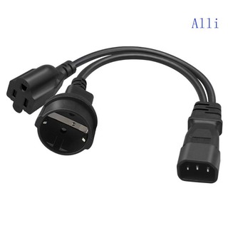 Dây Cáp Chia Chữ Y Alli C14 Sang 5-15R C14 Male Sang 5-15R Female US EU 4 8mm 32c