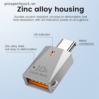 Đầu ĐọC Thẻ Nhớ 10A 240W MAX OTG Type-C Sang USB 3.0 Chuyên Nghiệp Cho Laptop