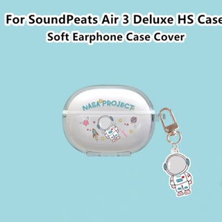 Vỏ Bảo Vệ Hộp Sạc Tai Nghe SoundPeats Air 3 Deluxe HS Trong Suốt In Họa Tiết Hoạt Hình Độc Đáo
