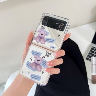 Ốp Điện Thoại Tpu Dẻo Trong Suốt Họa Tiết Hoạt Hình Phong Cách Graffiti Cho Samsung Galaxy Z Flip 4 3 4 / 5G