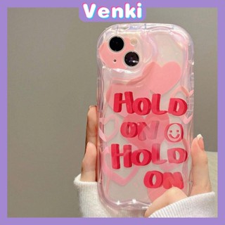 Venki - For iPhone 14 pro max Case Soft Shell TPU Wavy Edge Pink Love Phone Case Camera Protection Shockproof Compatible with iPhone 13 Pro max 12 Pro Max 11 xr xs max 7 8Plus