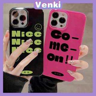 VENKI - For iPhone 11 iPhone Case Black Red Glossy TPU Soft Case Shockproof Protection Camera Green  Black Letters Compatible with iPhone 14 13 Pro max 12 Pro Max xr xs max 7 8Plus