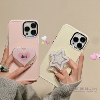 Ốp Điện Thoại Có Giá Đỡ Kim Loại Hình Trái Tim Cho iPhone 14 Plus 14 13 12 11 Pro Max X XS XR XS Max 7 8 Plus SE2020