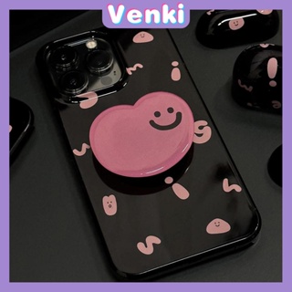 Case for iPhone 11 Soft TPU Glossy Black Candy Case Creative Pink Letter and Heart Back Cover Camera Protection Shockproof For iPhone 14 13 12 11 Pro Max 7 8 Plus X XR
