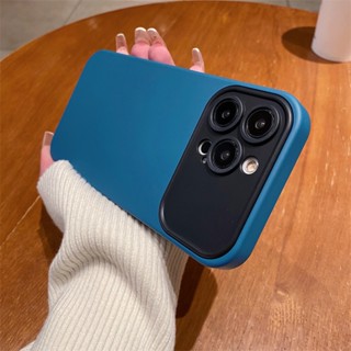 Ốp Điện Thoại silicone Mềm Chống Sốc Màu Tương Phản Cho iphone 14 13 12 Pro Max 14 Plus