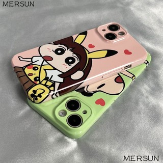 Ốp Điện Thoại Cứng Họa Tiết Pikachu Dễ Thương Cho Iphone xs / 11iphone13 714pro12 / 8xr XCI9
