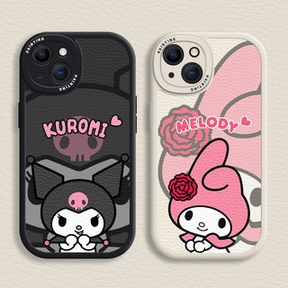 Ốp Điện Thoại Tpu Dẻo In Hình Kuromi &amp; Melody Hoạt Hình Cho iPhone 14 / 13 / 12 / 11 Promax iPhone 6 / 7 / 8 Plus / X / XR / Xs Max