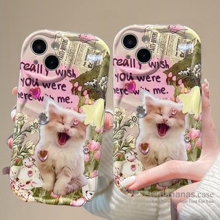 Ốp Điện Thoại Mềm Hình Mèo Dễ Thương Cho iPhone 14 Plus 14 13 12 11 Pro Max X Xr Xs Max 7 8 Plus