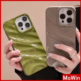 Ốp lưng iphone 11 Cho iPhone Ốp Lưng Mềm Bóng 3D Gợn Sóng Âm Thanh Nổi Chống Sốc Màu Nâu Tím Đen Trắng Xanh Lá Cho iPhone 14 Pro Max 13 Pro max 12 Pro Max 11 iPhone XR 7Plus 6SPlus 8Plus