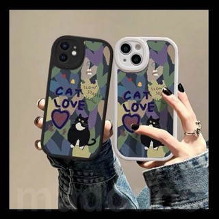 Cute Casing Redmi 12C A1 A2 10 10C 10A 9A 9C 9T Note 12 11 11S 10S 9S 9 Pro 8 7 2022 4G 5G POCO X5 X3 NFC K20 Cartoon Couple Cat Love Fine Hole Graffiti Soft Phone Case XPN 47