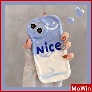For iPhone 14 Pro Max iPhone Case 3D Curved Edge Wave Milky White TPU Airbag Shockproof Camera Cover Cute Smiley Compatible with iPhone 13 Pro max 12 Pro Max 11 xr xs max 7 Plus 8