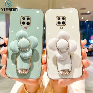 Ốp Điện Thoại Silicon Chống Sốc Có Giá Đỡ Hình Hoa 3D Dễ Thương Cho Xiaomi Redmi Note 10 9 8 Pro 10S 9S 8T