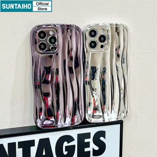 Suntaiho Ốp lưng iphone Ốp Điện Thoại Silicone Mềm Mạ Điện 3D Chống Sốc Cho ốp IPhone 11 Pro 14 Pro Max Ip 13 12 11 Pro Max 14 Pro Max