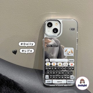 Ốp Điện Thoại TPU Mềm Hình Cún Có Gương Trang Điểm Cho IPhone 11 14 Pro Max Ip13 Pro Max IPhone 12