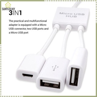 Đầu Chia Cổng Micro USB OTG Cho Điện Thoại / Máy Tính Bảng Apple Samsung Lenovo