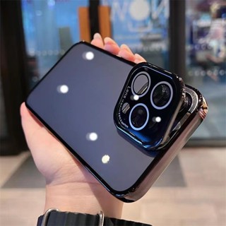 Ốp Điện Thoại iPhone 14 13 12 Pro max 14 plus Magnetic case ốp lưng điện thoại iphone 12 13 14 promax TPU Mềm Trong Suốt Chống Sốc Có Giá Đỡ Kim Loại Sang Trọng Cho iP 12 13 14 Pro max