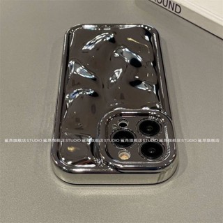 Niche Ins Electroplated Silver Meteorite Pattern Apple 14promax Phone Case Iphone13 All-Inclusive 12 Soft 11/XR ZLgQ