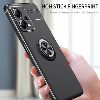 Ốp Điện Thoại Silicone Có Giá Đỡ Dạng Vòng Tròn Từ Tính Gắn Xe Hơi Cho Xiaomi Mi Poco X5 X4 X3 Pro M3 M4 F3 F4