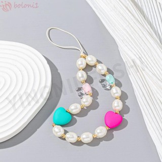 [COD] Ốp Điện Thoại Dạng Chuỗi Hạt Acrylic Thủ Công Có Dây Đeo Tay / Dây Đeo Điện Thoại