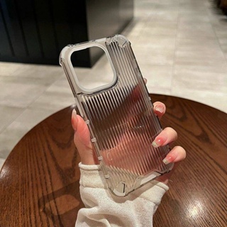 Embossed Vertical Pattern Summer Transparent Color Apple 13 Phone Case Iphone11 12 14promax Large Hole Xs Female XR Male EoJL