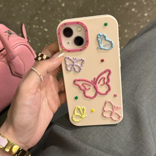 Ốp Điện Thoại Silicon Ba Chiều Nhiều Màu Sắc Cho iPhone 14promax / 13 / 12pro / 11