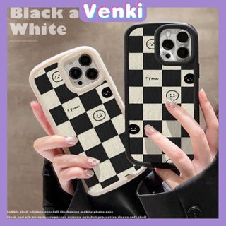 VENKI- For iPhone 11 iPhone Case Matte TPU Soft Case Black Beige Shockproof Protection Camera Smiley Chess Board Compatible with iPhone 14 13 Pro max 12 Pro Max 11 xr xs max 7Plus