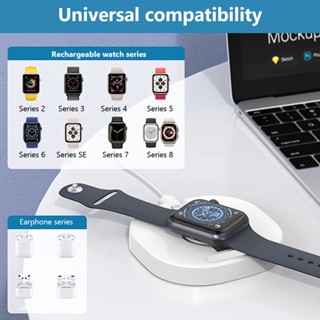 Đế Sạc Không Dây 2 Trong 1 Cho Apple Watch Ultra 8 7 6 / AirPods Pro 2 1