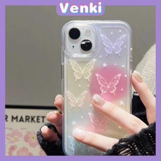 VENKI - For iPhone 14 Pro Max iPhone Case Soft TPU Big Hole Case Simple Wind Butterfly Compatible with iPhone 13 Pro max 12 Pro Max 11 xr xs max 7Plus 8Plus